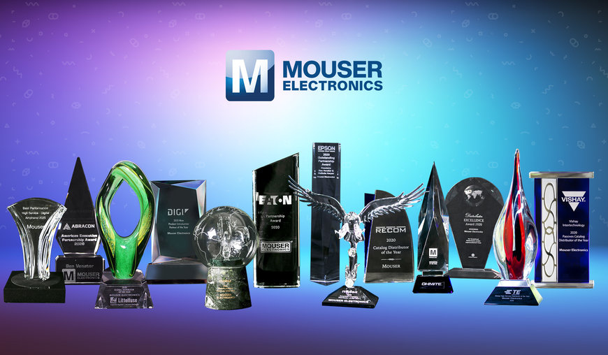 Mouser Electronics premiata per l’eccellenza nella distribuzione dai principali produttori di componenti elettronici